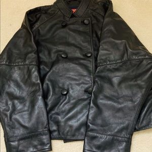 Women’s Poncho Leather Coat